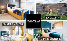 Maevela Apartments - Ultra Lavish Luxury 2 Bed Apartment City Centre - With Balcony - Free Secure Parking - Ps4 & Smart Tv'S